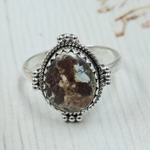Golden Hills Turquoise Size US 10 925 Sterling Silver Ring (REXT114-279)