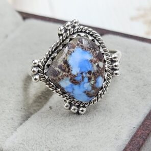 Golden Hills Turquoise Size US 6 925 Sterling Silver Ring (REXT114-284)