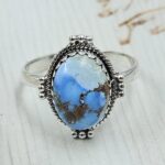 Golden Hills Turquoise Size US 10 925 Sterling Silver Ring (REXT114-286)