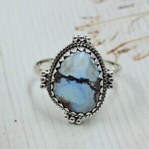 Golden Hills Turquoise Size US 9 925 Sterling Silver Ring (REXT114-276)