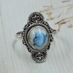 Golden Hills Turquoise Size US 8 925 Sterling Silver Ring (REXT114-266)