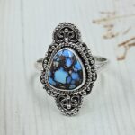Golden Hills Turquoise Size US 7 925 Sterling Silver Ring (REXT114-254)