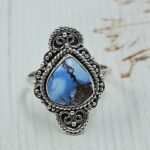 Golden Hills Turquoise Size US 6 925 Sterling Silver Ring (REXT114-262)