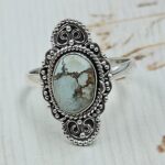 Golden Hills Turquoise Size US 9 925 Sterling Silver Ring (REXT114-250)