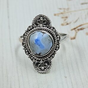 Golden Hills Turquoise Size US 8 925 Sterling Silver Ring (REXT114-264)