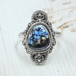 Golden Hills Turquoise Size US 6 925 Sterling Silver Ring (REXT114-259)