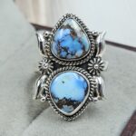 Golden Hills Turquoise Size US 6 925 Sterling Silver Ring (REXT114-261)