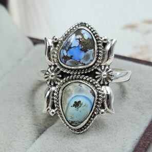 Golden Hills Turquoise Size US 10 925 Sterling Silver Ring (REXT114-247)