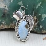 Golden Hills Turquoise 1.25" 925 Sterling Silver Pendant (REXT114-354)