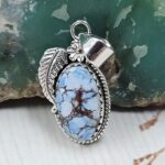 Golden Hills Turquoise 1.25" 925 Sterling Silver Pendant (REXT114-351)
