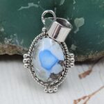 Golden Hills Turquoise 1.25" 925 Sterling Silver Pendant (REXT114-321)