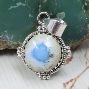 Golden Hills Turquoise 1.25" 925 Sterling Silver Pendant (REXT114-316)