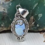 Golden Hills Turquoise 1.25" 925 Sterling Silver Pendant (REXT114-334)