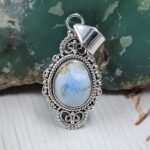 Golden Hills Turquoise 1.25" 925 Sterling Silver Pendant (REXT114-330)