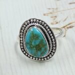 Sonoran Gold Turquoise Size US 8 925 Sterling Silver Ring (REXT114-233)