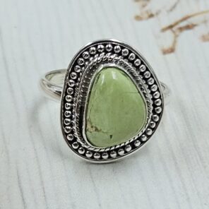 Sonoran Gold Turquoise Size US 7 925 Sterling Silver Ring (REXT114-229)