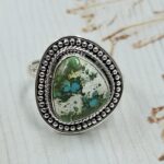 Sonoran Gold Turquoise Size US 7 925 Sterling Silver Ring (REXT114-228)