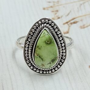 Sonoran Gold Turquoise Size US 9 925 Sterling Silver Ring (REXT114-235)