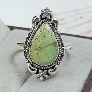 Sonoran Gold Turquoise Size US 10 925 Sterling Silver Ring (REXT114-202)