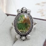 Sonoran Gold Turquoise Size US 7 925 Sterling Silver Ring (REXT114-221)