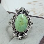 Sonoran Gold Turquoise Size US 7 925 Sterling Silver Ring (REXT114-223)