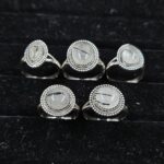 5 PCS Bulk Lot Black Rutile 925 Sterling Silver Rings (REXT151-23)