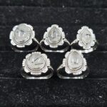 5 PCS Bulk Lot Black Rutile 925 Sterling Silver Rings (REXT151-25)