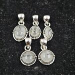 5 PCS Bulk Lot Black Rutile 925 Sterling Silver Pendant (REXT151-39)