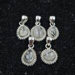 5 PCS Bulk Lot Black Rutile 925 Sterling Silver Pendant (REXT151-35)