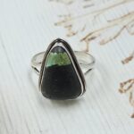 Black Jack Turquoise Size US 8 925 Sterling Silver Ring (RS42-297)