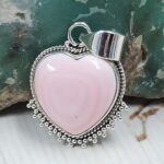 Pink Queen Conch 1" 925 Sterling Silver Pendant (REXT89-231)
