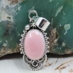 Pink Queen Conch 1" 925 Sterling Silver Pendant (REXT89-225)