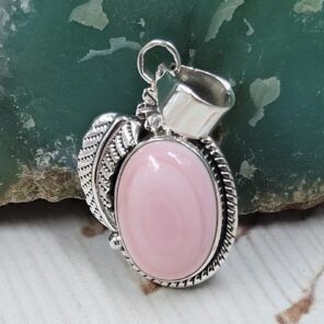 Pink Queen Conch 1" 925 Sterling Silver Pendant (REXT89-222)