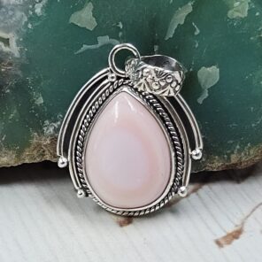 Pink Queen Conch 1" 925 Sterling Silver Pendant (REXT89-221)