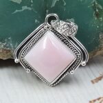 Pink Queen Conch 1" 925 Sterling Silver Pendant (REXT89-220)