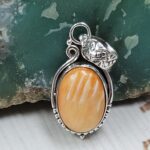Spiny Oyster Shell 1" 925 Sterling Silver Pendant (REXT89-244)