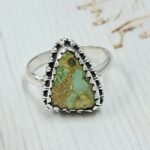 Sonoran Gold Turquoise Size US 7 925 Sterling Silver Ring (REXT134-31)