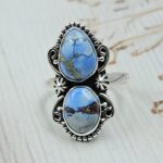 Golden Hill Turquoise Size US 7 925 Sterling Silver Ring (REXT134-22)