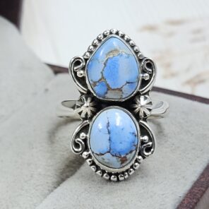 Golden Hill Turquoise Size US 7 925 Sterling Silver Ring (REXT134-23)