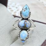 Golden Hills Turquoise Size US 6 925 Sterling Silver Ring (REXT4-324)
