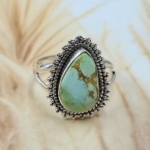 Sonoran Gold Turquoise Size US 6 925 Sterling Silver Ring (REXT4-129)