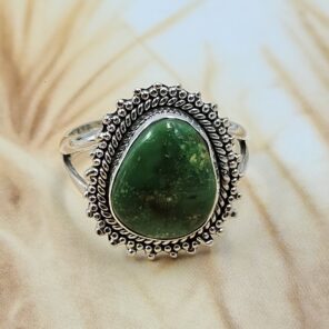 Sonoran Gold Turquoise Size US 6 925 Sterling Silver Ring (REXT4-130)