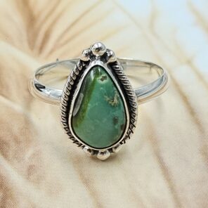 Sonoran Gold Turquoise Size US 9 925 Sterling Silver Ring (REXT4-65)