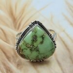 Sonoran Gold Turquoise Size US 9 925 Sterling Silver Ring (REXT4-37)