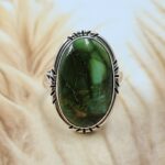 Sonoran Gold Turquoise Size US 7 925 Sterling Silver Ring (REXT4-27)