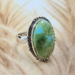 Sonoran Gold Turquoise Size US 7 925 Sterling Silver Ring (REXT4-26)