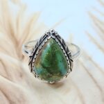 Sonoran Gold Turquoise Size US 9 925 Sterling Silver Ring (REXT4-107)