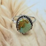 Sonoran Gold Turquoise Size US 7 925 Sterling Silver Ring (REXT4-119)