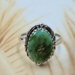Sonoran Gold Turquoise Size US 6 925 Sterling Silver Ring (REXT4-127)