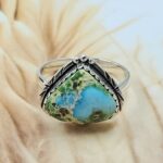 Sonoran Gold Turquoise Size US 9 925 Sterling Silver Ring (REXT4-109)